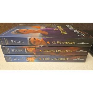 Linda Byler Lancaster Burning Set of  Lot 1-3 Paperbacks Fire in the Night